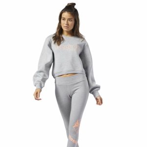 Reebok Classic Fleece Sweatshirt Damen - Grau - DE 162-ZJU